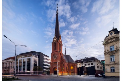 Červený kostel se může červenat úspěchem. Dostal cenu města, foto: Vědecká knihovna v Olomouci