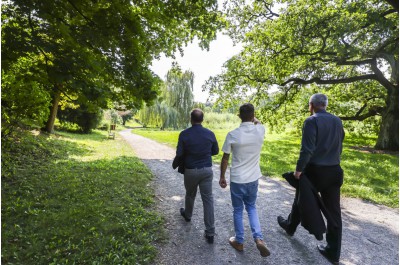 V zámeckém parku v Čechách pod Kosířem odstartovala rozsáhlá rekonstrukce rybníků