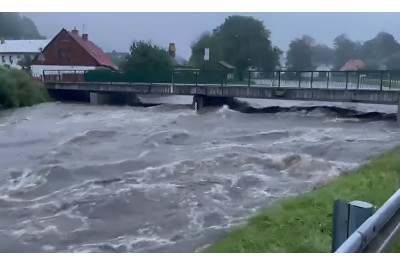 aktuální situace na Jesenicku - Mikulovice. zdroj: HZS OLK