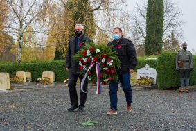 Den válečných veteránů v Olomouci. K pietní vzpomínce se připojil i hejtman Josef Suchánek 