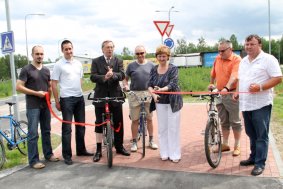 Hejtman Tesařík otevřel cyklostezku v Jeseníku