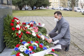 Náměstek hejtmana Michal Zácha uctil památku T. G. Masaryka