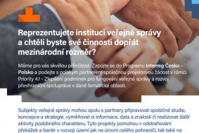 Pozvánka na online školení dne 3. 10. 2023 pro žadatele programu Interreg Česko-Polsko 2021-2027 