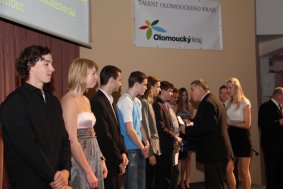 Úspěšní studenti převzali ocenění Talent Olomouckého kraje 2012