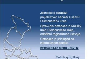 Zásobník projektových námětů Olomouckého kraje