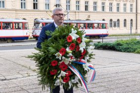 Náměstek hejtmana Ivo Slavotínek uctil památku T. G. Masaryka