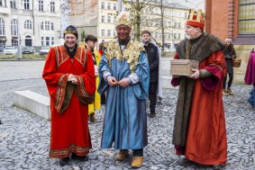 Tři králové popřáli v Olomouci šťastný nový rok