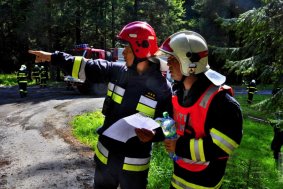 Cvičení simulovalo lesní požár v Jeseníkách