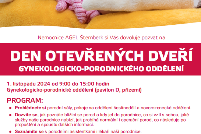 Den otevřených dveří Gynekologicko-porodnického oddělení ve Šternberku