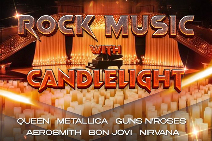 Rock Music with candlelight