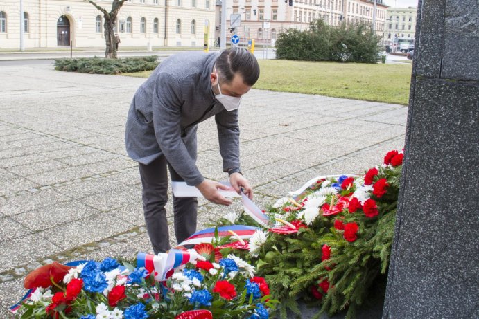 Náměstek hejtmana Michal Zácha uctil památku T. G. Masaryka