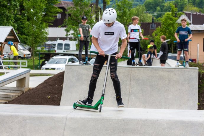 V Jeseníku dnes otevřeli nový skatepark