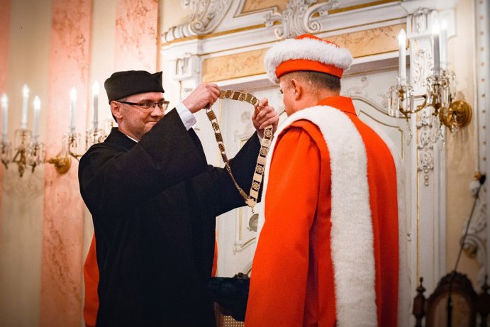 Rektor Martin Procházka složil inaugurační slib