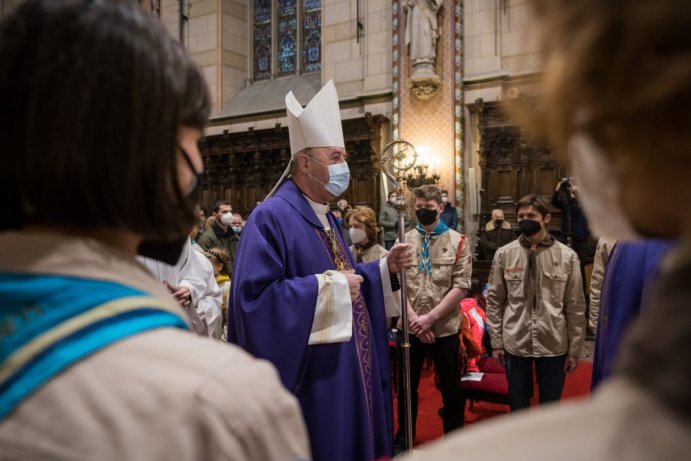 Mše svatá s předáním Betlémského světla Foto: Pavel Langer