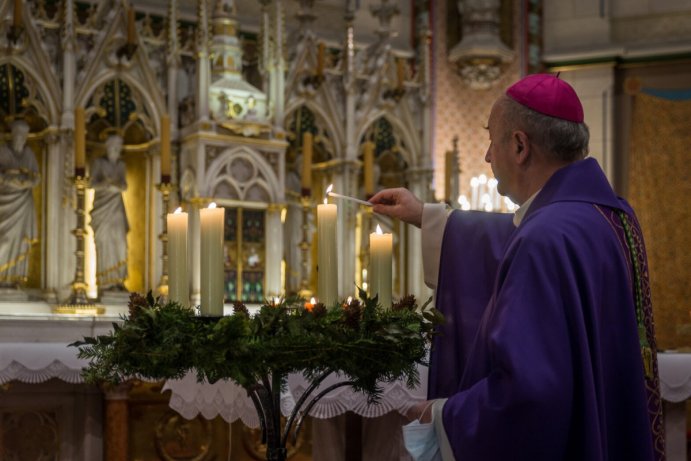 Mše svatá s předáním Betlémského světla Foto: Pavel Langer