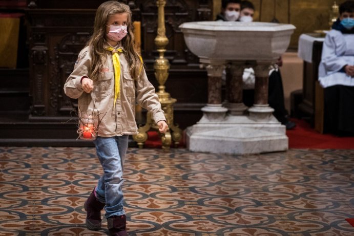 Mše svatá s předáním Betlémského světla Foto: Pavel Langer