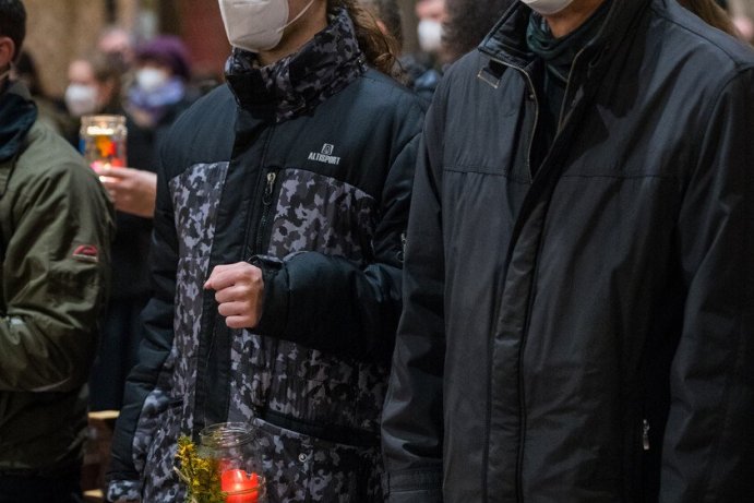 Mše svatá s předáním Betlémského světla Foto: Pavel Langer