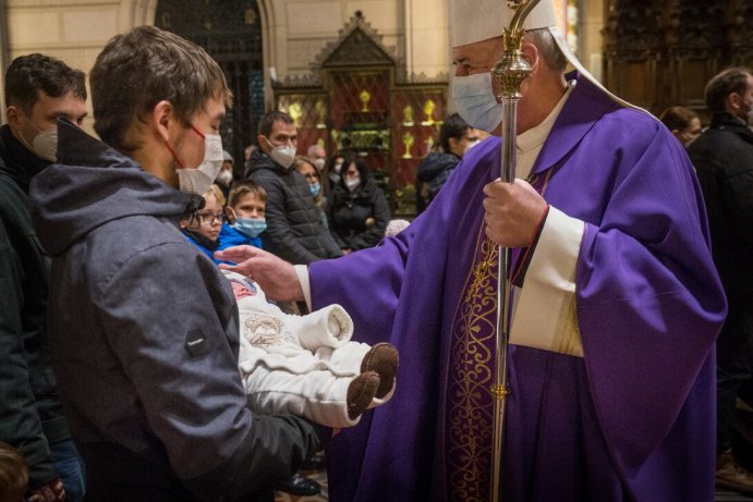 Mše svatá s předáním Betlémského světla Foto: Pavel Langer