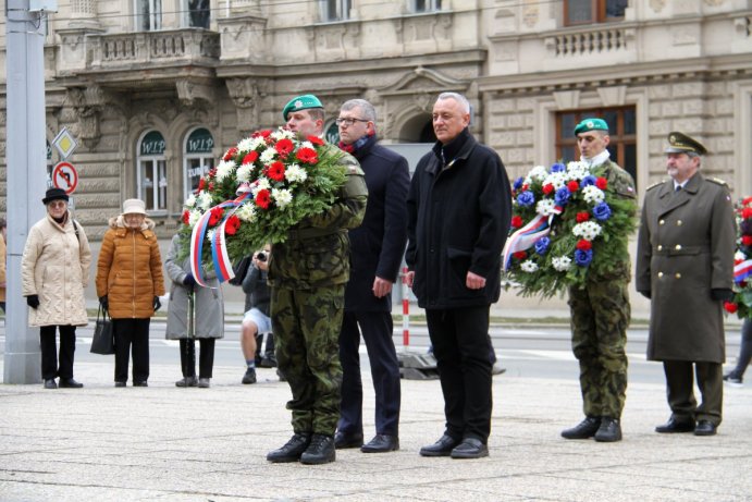 Zástupci Olomouckého kraje uctili památku T. G. Masaryka