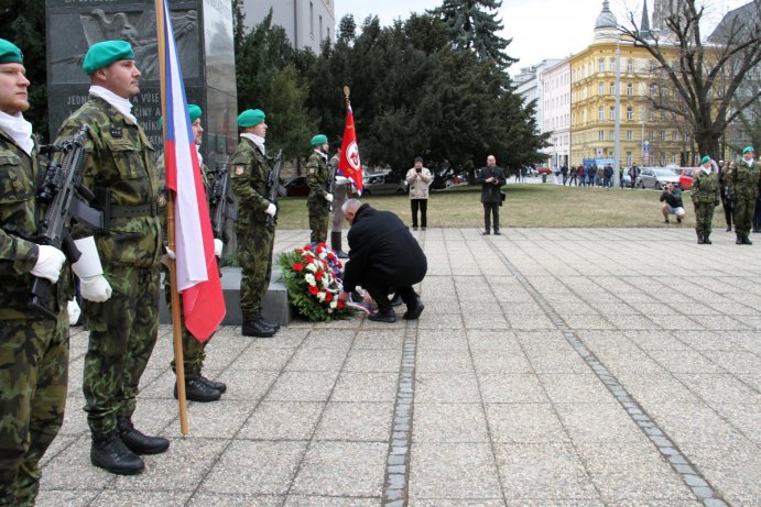 Zástupci Olomouckého kraje uctili památku T. G. Masaryka