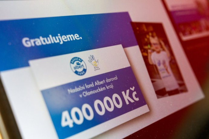 400 tisíc korun na dobročinné projekty. Od Nadačního fondu Albert