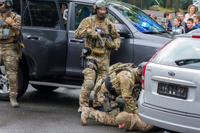 Dětský den se složkami IZS nabídl policejní koně i zásah celníků