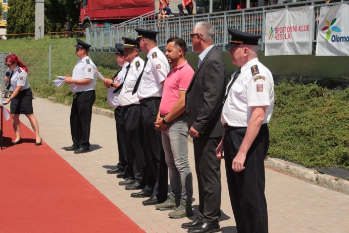 Soutěž v požárním sportu ovládli hasiči z Přerova a Ostravy; foto: HZS Olomouckého kraje