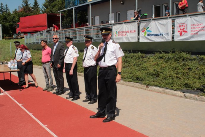 Soutěž v požárním sportu ovládli hasiči z Přerova a Ostravy; foto: HZS Olomouckého kraje