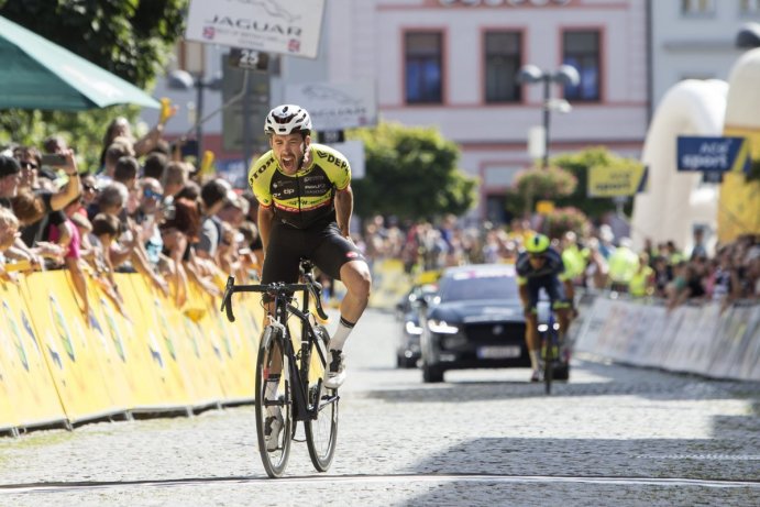 V Uničově odstartoval světový pohár v silniční cyklistice. Foto: Sazka Tour