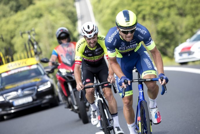 V Uničově odstartoval světový pohár v silniční cyklistice. Foto: Sazka Tour