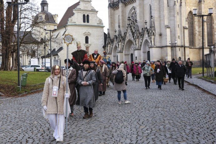 Tři králové žehnali v Olomouci