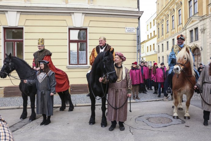 Tři králové žehnali v Olomouci