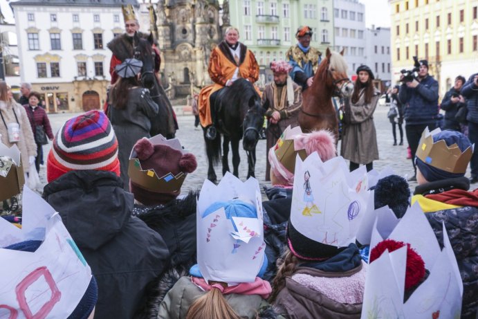 Tři králové žehnali v Olomouci