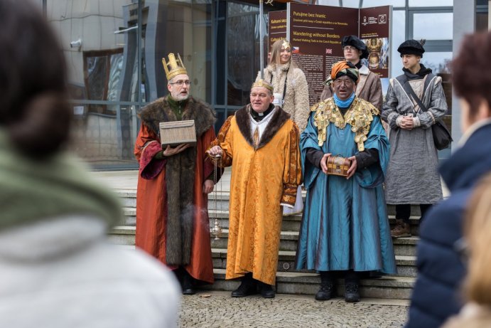 Tři králové žehnali v Olomouci