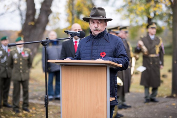 Náměstek hejtmana Dalibor Horák uctil památku válečných veteránů