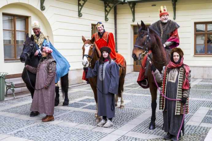 Tři králové popřáli v Olomouci šťastný nový rok