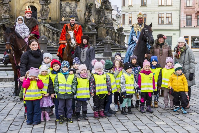 Tři králové popřáli v Olomouci šťastný nový rok