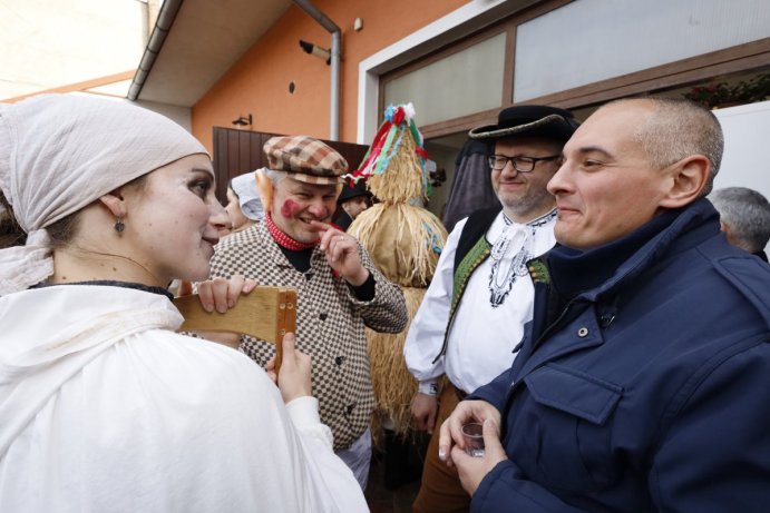 Ve Velké Bystřici bylo veselo. Konal se tam tradiční masopust