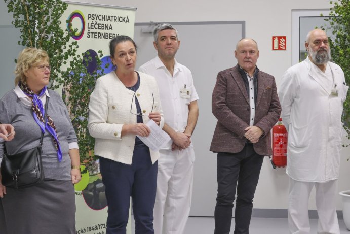 Psychiatrická léčebna ve Šternberku má nový pavilon