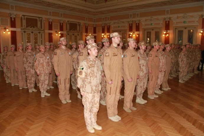 Slavnostní ceremoniál vojáků z 23. základny vrtulníkového letectva Edvarda Beneše v Přerově