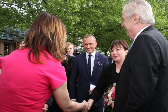 Prezident Zeman zahájil třídenní návštěvu Olomouckého kraje