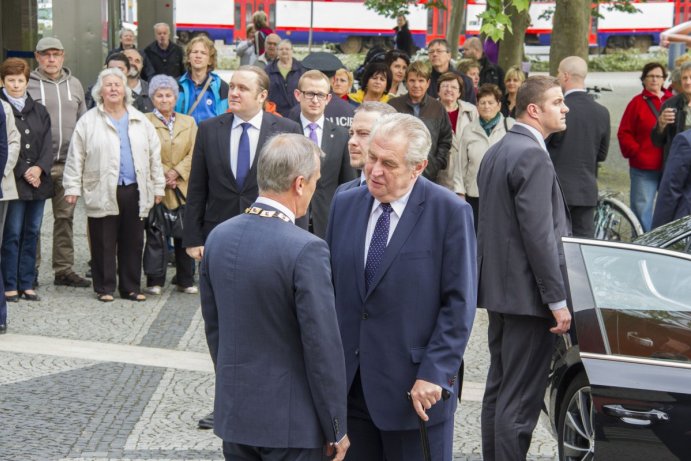 Prezident Miloš Zeman zahájil třídenní návštěvu Olomouckého kraje