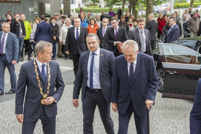 Prezident Miloš Zeman zahájil třídenní návštěvu Olomouckého kraje