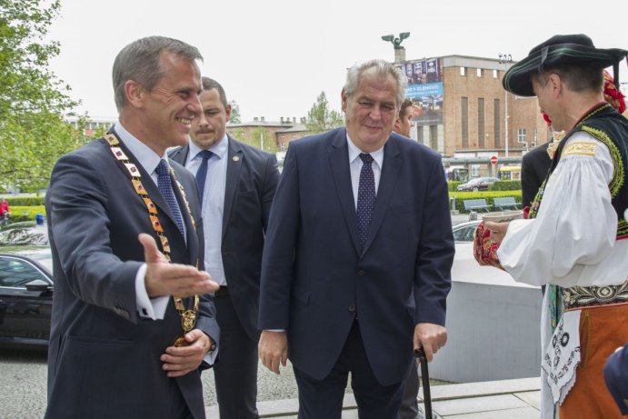 Prezident Miloš Zeman zahájil třídenní návštěvu Olomouckého kraje