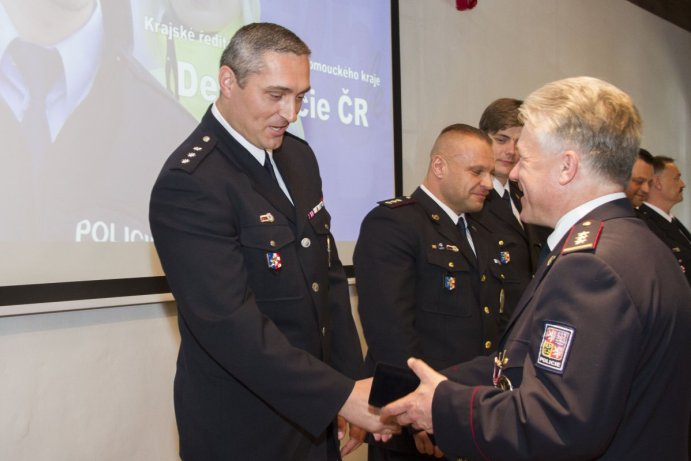 Policie v Olomouckém kraji ocenila ty nejlepší ze svých řad