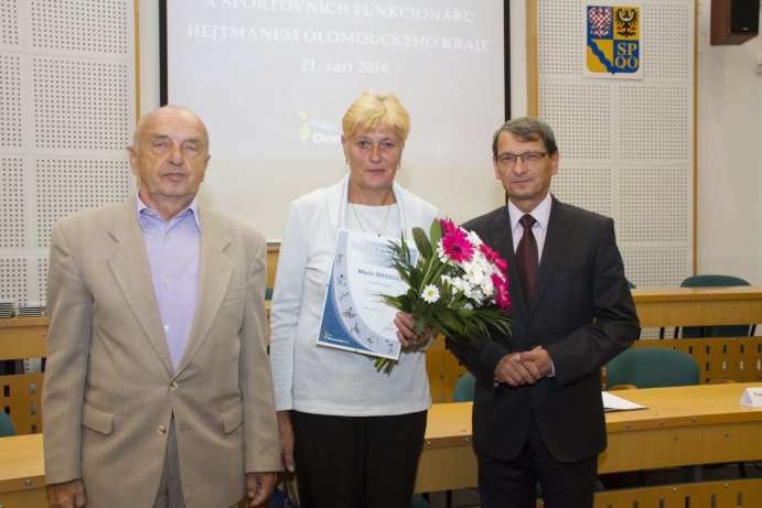 Trenéři a sportovní funkcionáři získali ocenění hejtmana Olomouckého kraje