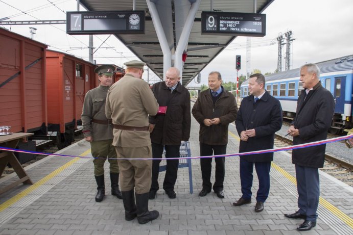 Legiovlak poprvé přijíždí do Olomouckého kraje