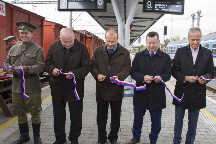 Legiovlak poprvé přijíždí do Olomouckého kraje