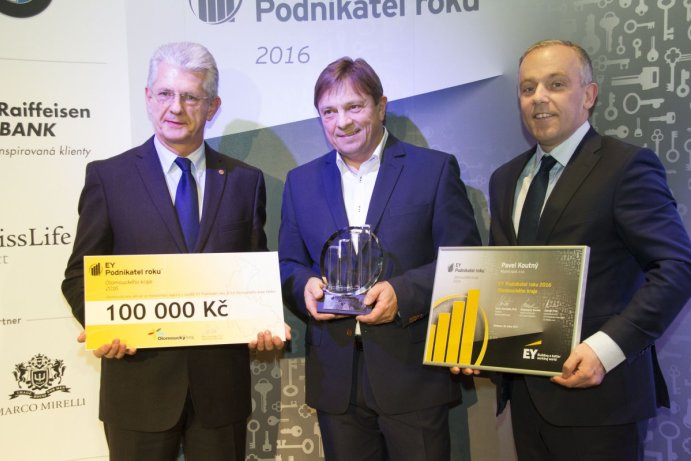 Titul EY Podnikatel roku Olomouckého kraje získal Pavel Koutný