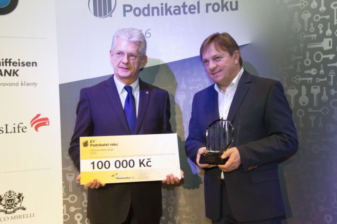 Titul EY Podnikatel roku Olomouckého kraje získal Pavel Koutný